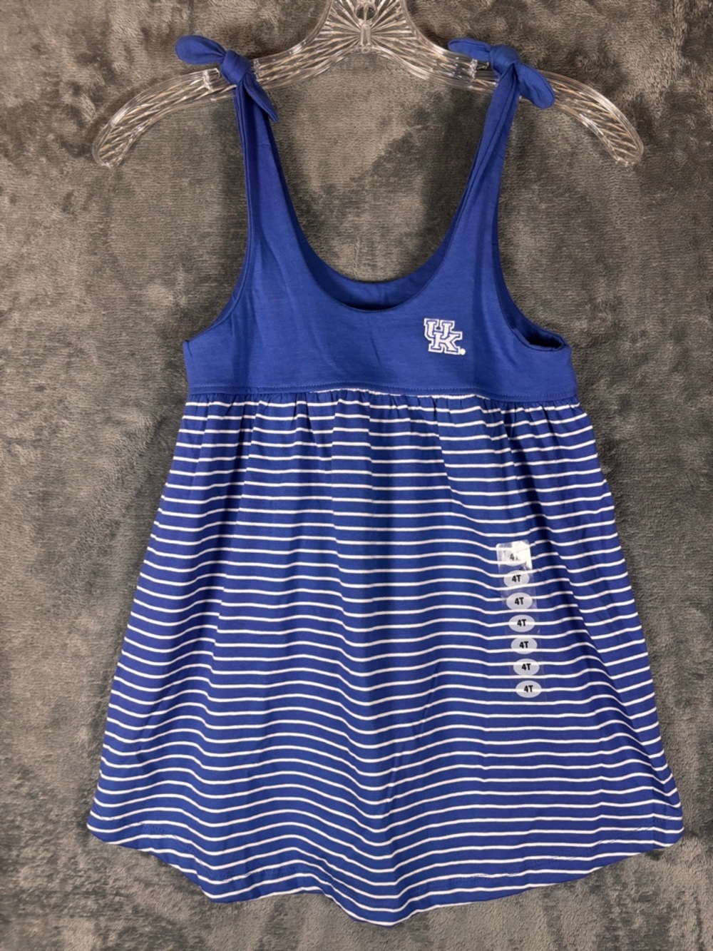 NEW University of Kentucky UK Toddler Dress Size 4T Embroidered Logo